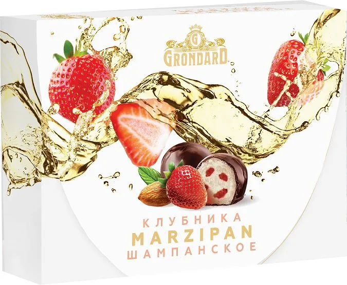  TM Grondard       (10185) Конфеты глазированные Марципановые Клубника и Шампанское, 98г в Сафонове